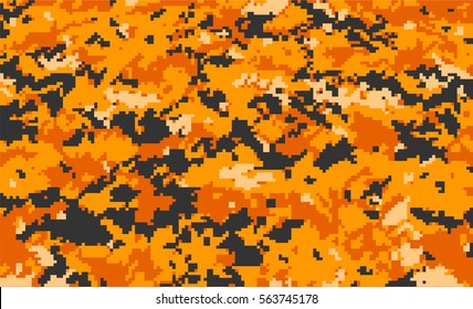 Orange Camouflage Pattern