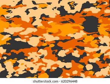 Orange Camouflage Pattern