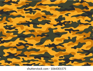 orange camouflage pattern. Vector background