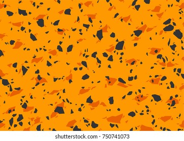 Orange camouflage pattern. Vector background