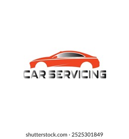 Logo de coche naranja . Es un diseño de Vector