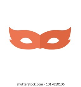 Orange Carnival Mask Vector