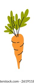 Orangenkartoffeln, handgezeichnet