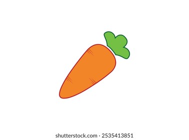 Orange Carrot logo design, Vector design template