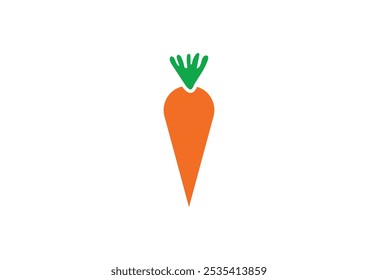 Orange Carrot logo design, Vector design template