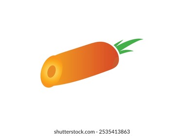 Orange Carrot logo design, Vector design template