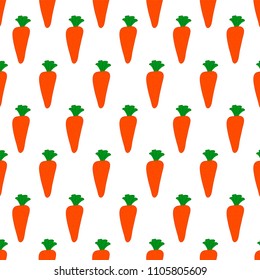 Orange carrot pattern. The picture is made in the vector.
