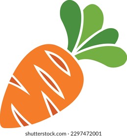 orange carrot vegetable isolated on white background