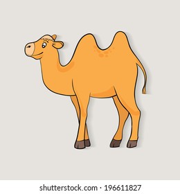 orange cartoon camel