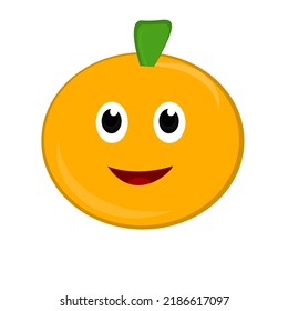 Orange cartoon illustration, suitable for children's books