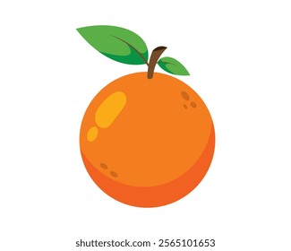 Orange cartoon vector. Orange, cartoon, vector, design, isolated, fruit, symbol. Can use for infographic, banner, poster, web design. Isolated on white background. 
