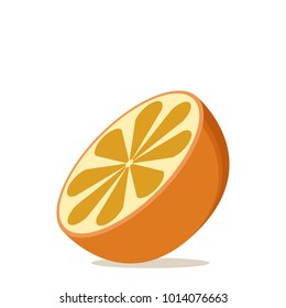 Orange cartoon vector. free space for text. wallpaper. background.