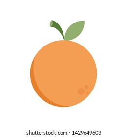 orange cartoon vector. wallpaper. symbol logo design. background. free space for text. 