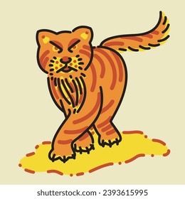An Orange Cat with a Big Beard