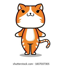
El personaje de gato anaranjado es muy lindo