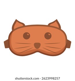Orange cat shaped sleeping mask for peacefully sleeping all night long