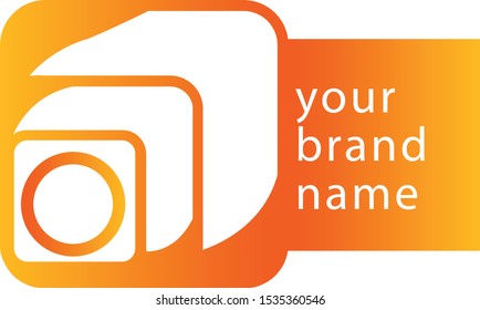 Orange CCTV Logo Vector Design