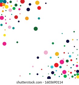 Orange Celebration Dot Invitation. Orange Abstract Shine Background. Christmas Texture. FallingFestive Green Illustration.