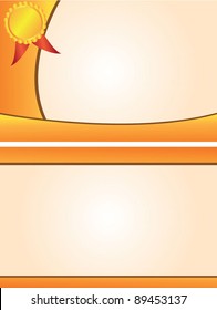 orange certificate template