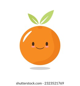 diseño de icono de carácter naranja
