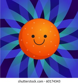orange character in japanese style
