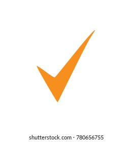 orange check list symbol