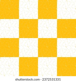 orangefarbenes Kästchen mit Kachelmosaik, quadratische Form, Vektorhintergrund