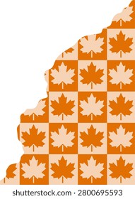 Orange Checkered Autumn Themed Craft Tape