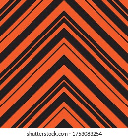 Orange Chevron diagonal rayado fondo de patrón sin costura adecuado para textiles de moda, gráficos
