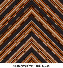 Orange Chevron diagonal rayado fondo de patrón sin costura adecuado para textiles de moda, gráficos