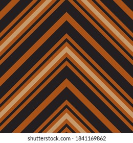 Orange Chevron diagonal striped seamless pattern background suitable for fashion textiles, graphics