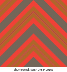 Orange Chevron diagonal gestreifter, nahtloser Musterhintergrund, geeignet für Modetextilien, Grafiken