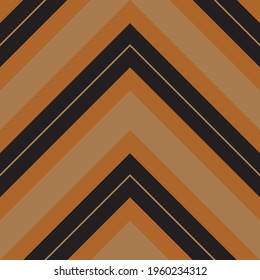Orange Chevron diagonal striped seamless pattern background suitable for fashion textiles, graphics