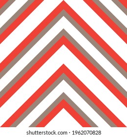 Orange Chevron diagonal striped seamless pattern background suitable for fashion textiles, graphics