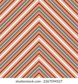 Orange Chevron diagonal rayado fondo de patrón sin costura adecuado para textiles de moda, gráficos