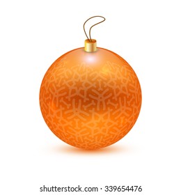 Orange Christmas Ball