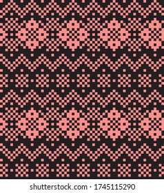 Anaranjado fondo de la feria navideña isle patrón para textiles de moda, prendas de vestir y gráficos