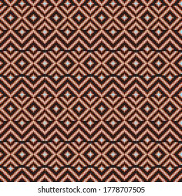 Anaranjado fondo de la feria navideña isle patrón para textiles de moda, prendas de vestir y gráficos