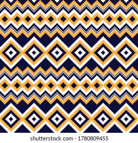 Anaranjado fondo de la feria navideña isle patrón para textiles de moda, prendas de vestir y gráficos