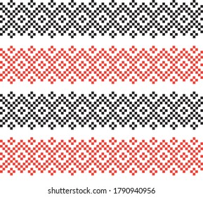 Orange Christmas fair isle pattern background for fashion textiles, knitwear and graphics
