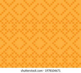 Orange Christmas fair isle pattern background for fashion textiles, knitwear and graphics