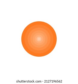 Orange Kreis 3d Design Kunst. Design der Vektorgrafik-Vorlage