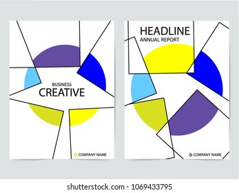 Orange Circle abstract cover modern cover book Brochure template, design, annual report, magazine and flyer layout Vector a4