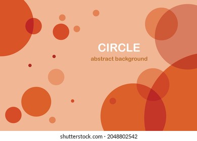 orange circle abstract vector background 