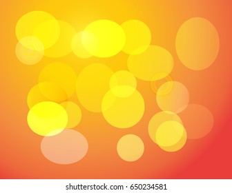 Orange circle and orange background