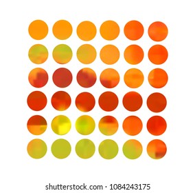 Orange circle gradient set with modern abstract backgrounds. Color fluid covers for calendar, brochure, invitation, cards. Template with round gradient set for screens and mobile app.