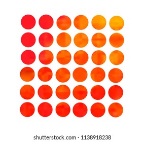 Orange circle gradient set with modern abstract backgrounds. Grey fluid covers for calendar, brochure, invitation, cards. Trendy soft color. Template with round gradient set for screens and mobile app