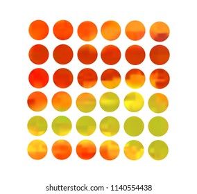 Orange circle gradient set with modern abstract backgrounds. Grey fluid covers for calendar, brochure, invitation, cards. Trendy soft color. Template with round gradient set for screens and mobile app