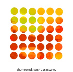 Orange circle gradient set with modern abstract backgrounds. Grey fluid covers for calendar, brochure, invitation, cards. Trendy soft color. Template with round gradient set for screens and mobile app