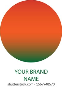 Orange Circle Logo Vector Design